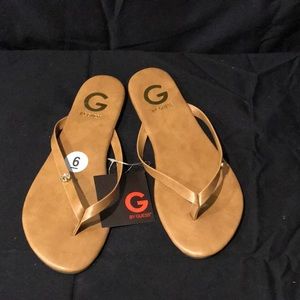 Guess Nude Sandals Never Worn